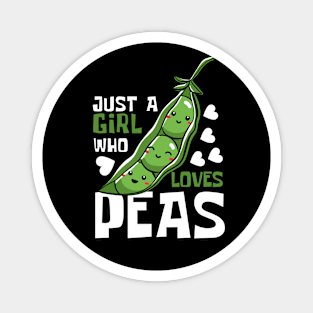 Pea Passion: Just a Girl Who Loves Peas Magnet